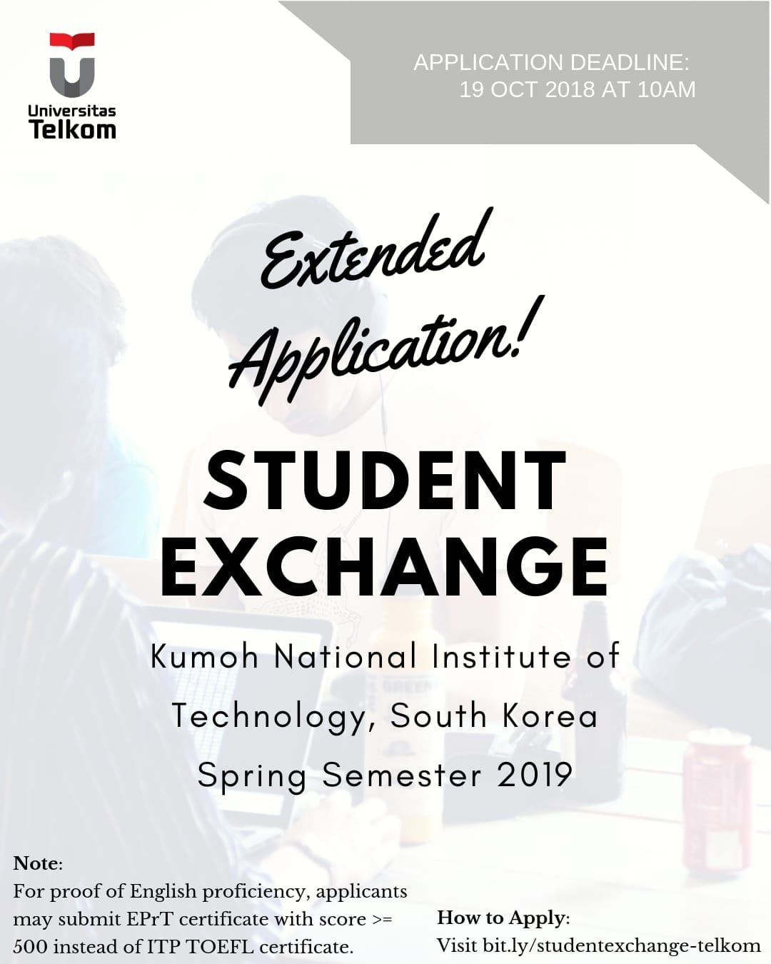 [Extended Application] Student Exchange Spring 2019 – Kumoh National Institute of Technology