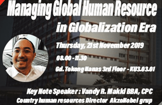 Studium Generale – Managing Global Human Resource in Globalization Era